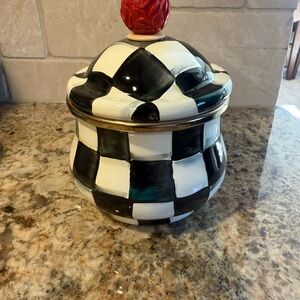 Mackenzie Childs Courtly Check small pot